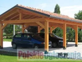 Drewniane garaże i wiaty garażowe.