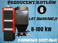 Piec z Podajnikiem C O kocioł na  EKOGROSZEK 38 kW centralne ogrzewanie 8 10 12 16 19 22 25 32 38 KOTLY KOCIOL PIEC PIECE KOTŁY KOCIOŁ