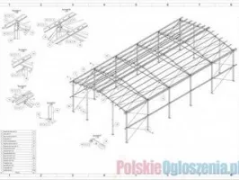 10x20 Konstrukcja stalowa hali hala wiata magazyn obora kurnik
