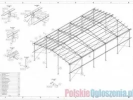 12x20 Konstrukcja stalowa hali hala wiata magazyn obora kurnik garaż