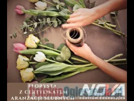 Florysta z certyfikatem aranżacji ślubnych Centrum Edukacyjne Nova Poznań