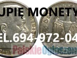 KUPIE MONETY KOLEKCJE MONET POLSKIE I ZAGRANICZNE TELEFON 694-972-047