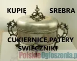 KUPIE STARE WYROBY ZE SREBRA SZTUĆCE,CUKIERNICE,ŚWIECZNIKI,PATERY TELEFON 694972047