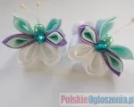 Spinki motylki rękodzieło