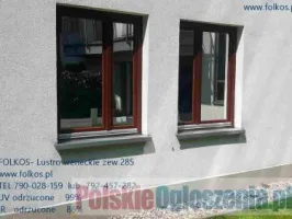 Folia wenecka- Lustro weneckie -Widzisz nie będąc widzianym -Folkos folie lustro weneckie