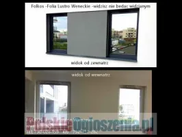 Lustro weneckie - sposób aby nikt nie zaglądał Ci do mieszkania- Oklejanie szyb Folią -Folkos Wa