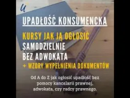 Upadłość konsumencka - kursy jak ogłosić samemu + wzory wypełnienia dokumentów