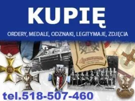 Kupię stare kolekcje medali, orderów, odznaczeń