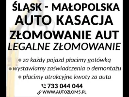 Skup aut na złom - gwarantujemy szybką i bezproblemową transakcję! Małopolska i Śląskie
