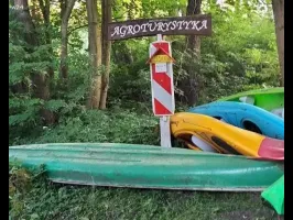 Kajakiem po rzece Wel - Agroturystyka Cibórz 19 - Pole namiotowe z zapleczem