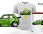 Kliparty Fiat 126p Polski Maluch Grafiki PNG Do Druku