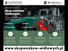 Skupujemy wózki widłowe w każdym stanie/ Śląsk i Małopolska