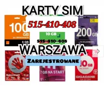 ZAREJESTROWANE KARTY SIM / CZESKIE karty SIM bez Rejestracji
