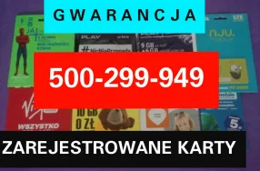 Działające KARTY SIM  Zarejestrowane karty polskie . CZESKIE KARTY AKTYWNE