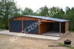 Garaż blaszany 6x5 z wiata 3x5 konstrukcja profil ocynk