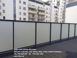 Folie na balkon Warszawa Żoliborz - oklejamy balkony folią
